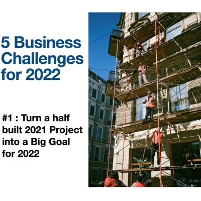 Read more about the article Turn a half built 2021 business project into a big goal in 2022